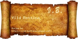 Vild Bettina névjegykártya